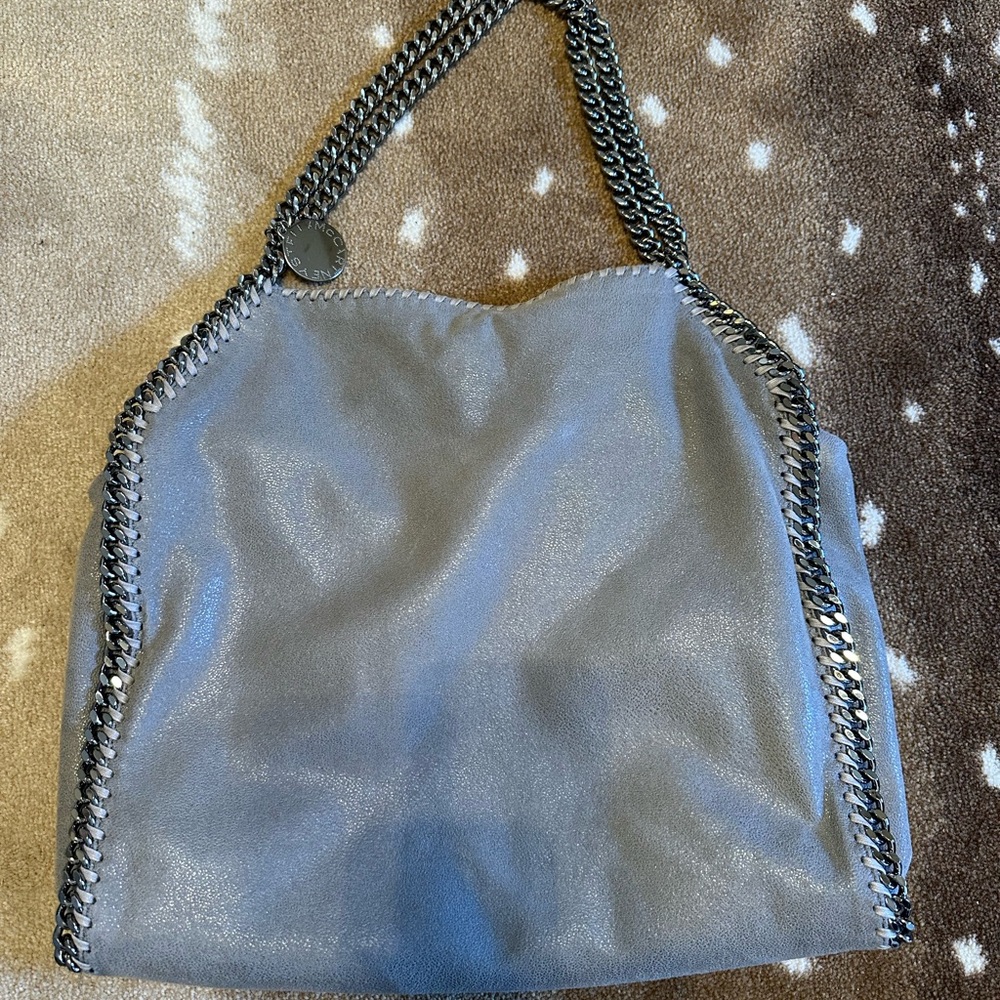 Stylish Gray Chain-Trimmed Women's Bag